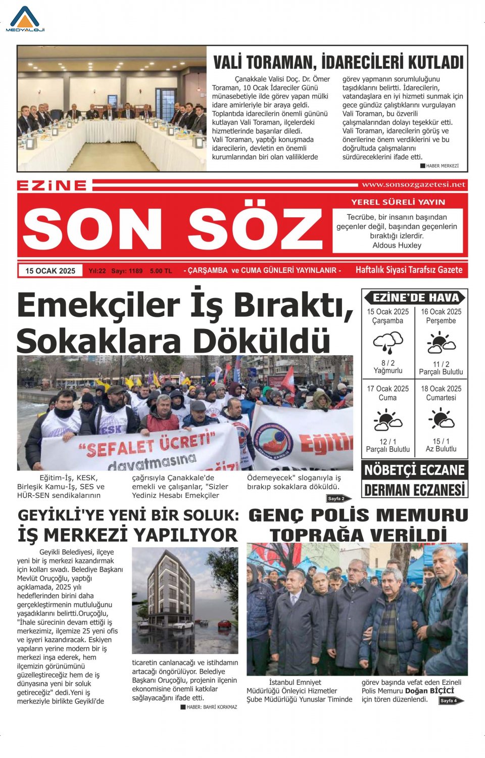 Ezine Son Söz Gazetesi